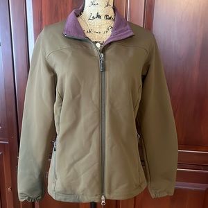 Ibex| Womens Purple Brownish Zip Up Jacket